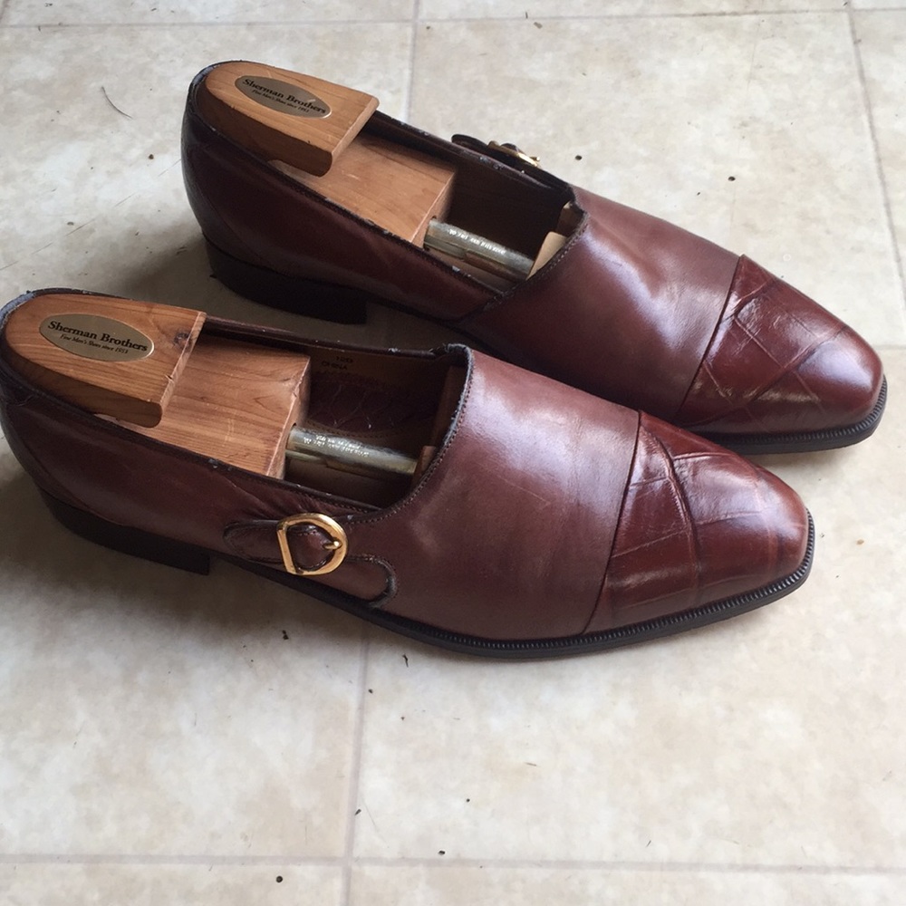 Sz12 Aldo Ponti Men's Slip On Dress Shoes